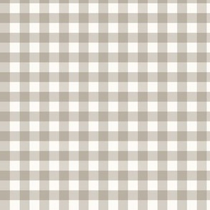 3/8" Gingham: Stone Gray Gingham Check, Neutral Buffalo Check, Buffalo Plaid