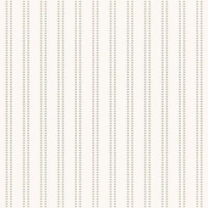 Seeded Stripe: Stone Gray Beaded Stripe, Neutral Brown Gray Thin Stripe