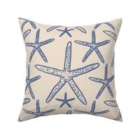 Starfish Ocean Nautical Coastal Serenity Blue Ivory