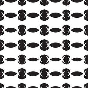 Pattern Black and White_ V- 8''