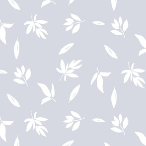 white and light purple gray leaves medium