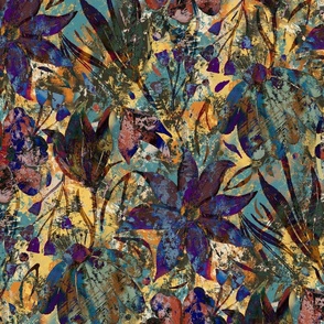 Floral Abstract Violet-Small