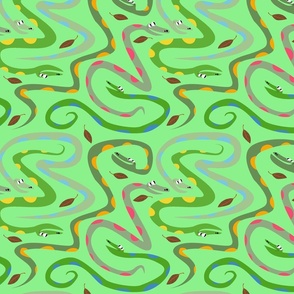 Pythonarama In Green