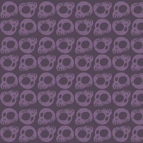 cute skulls cemetery monochrome purple_small scale