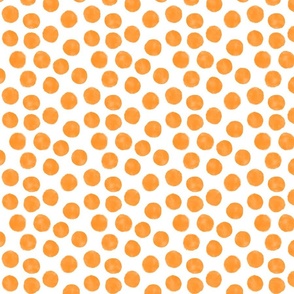 Watercolor Dots - Orange (small)