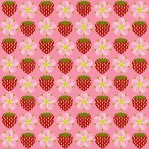 Simply Strawberry/Simple Fruit and Flowers - Small pink