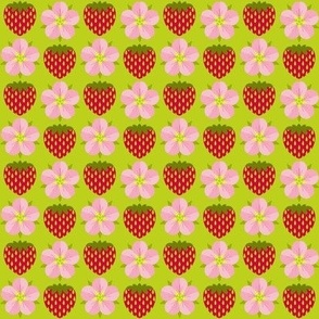 Simply Strawberry/Simple Fruit and Flowers - Small Green