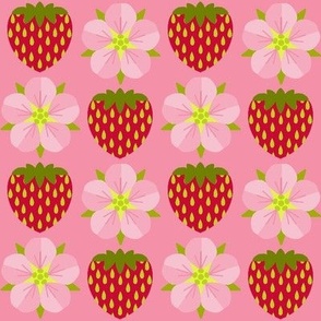 Simply Strawberry/Simple Fruit and Flowers - Medium Pink