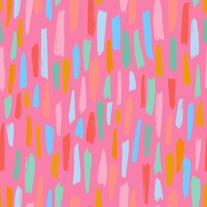 Paint Splotches - Bright Pink