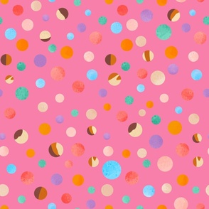 Dots - Bright Pink