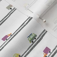 Toy cars driving | Small Version | cute, kids pattern print