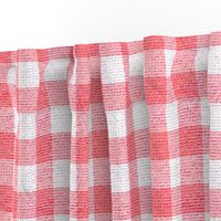 Jumbo 1 1/2” Gingham Plaid, Watermelon Pink