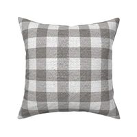 Jumbo 1 1/2” Textured Gingham, Grey