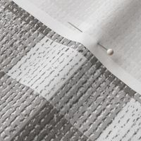 Jumbo 1 1/2” Textured Gingham, Grey