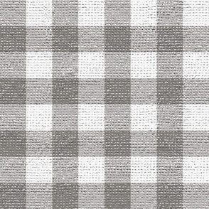Jumbo 1 1/2” Textured Gingham, Grey