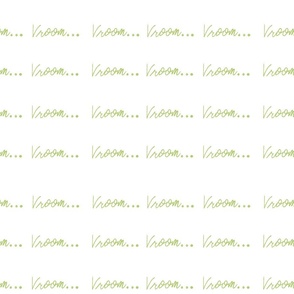 Vroom, Vroom - Green | Medium version | Hand lettered print