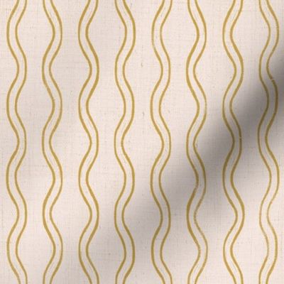 Linen Stamped Wavy Vertical Lines