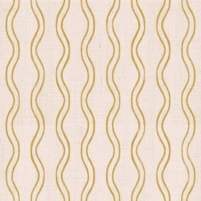 Linen Stamped Wavy Vertical Lines