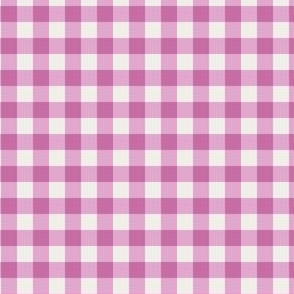Pale Plum Gingham Check Mini Pattern - Classic Country Chic Fresh and Modern Design for Home Decor and Apparel