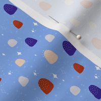 (S) Mini Sugar Coated Gumdrops and Sparkle Stars Periwinkle Background Small