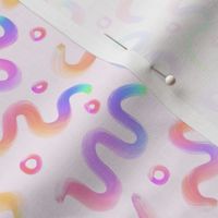 Rainbow Coloured Swirls