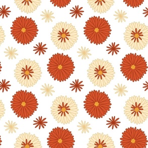 Daisies hippie pattern