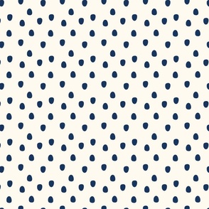 Cute minimal navy blue irregular spots 