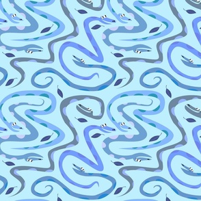 Pythonorama In Blue