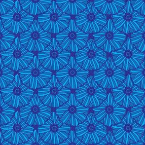 Boho Blossoms Tile (Blue)