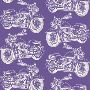 Bigger Motorcycle Sketch Purple