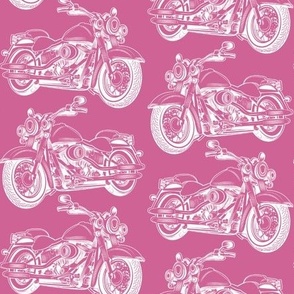 Bigger Motorcycle Sketch Pink