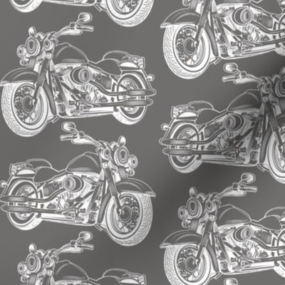 Bigger Motorcycle Sketch Grey