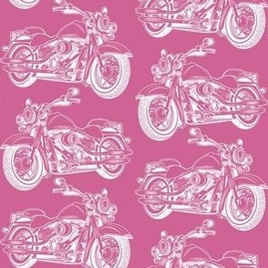 Smaller Motorcycle Sketch Pink