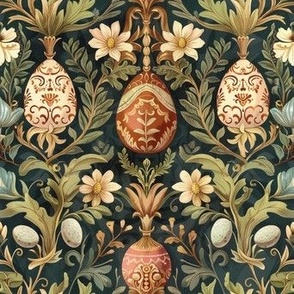 Victorian Painted Easter Eggs