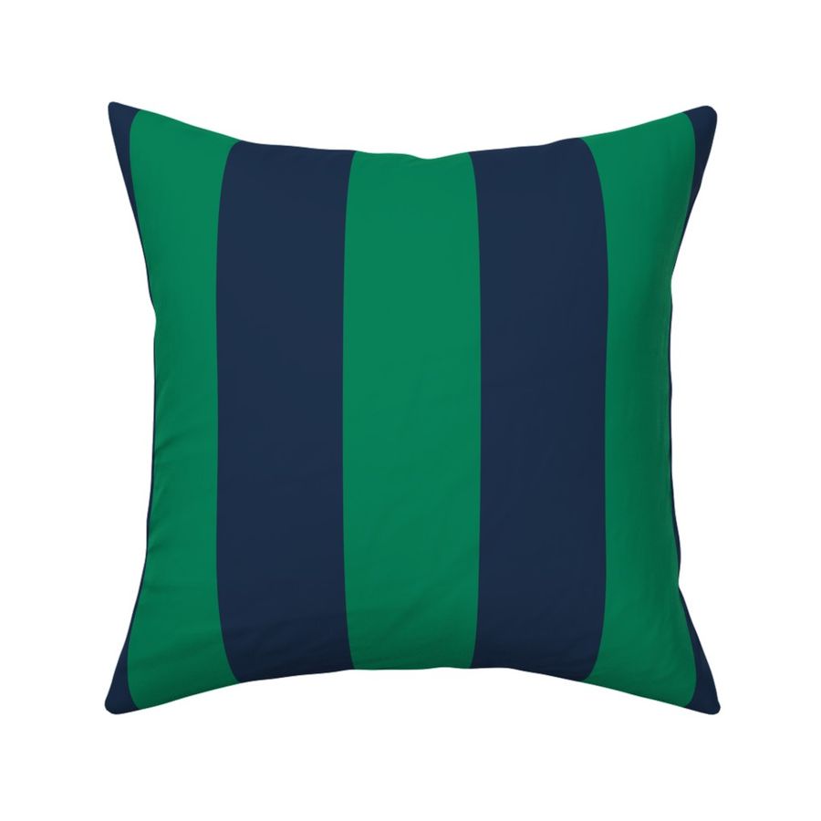 Cabana Stripe, (xlarge) navy blue and bean green