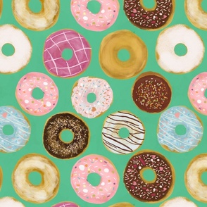 Donuts for days  mint green