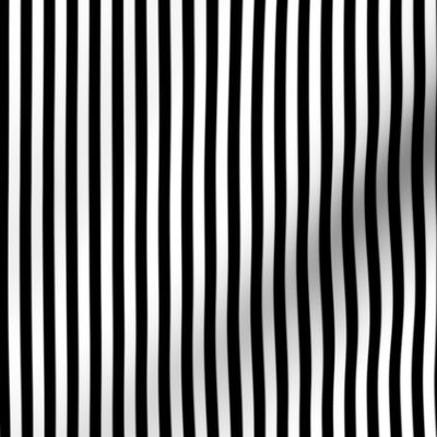 Small black and white stripes - FABRIC