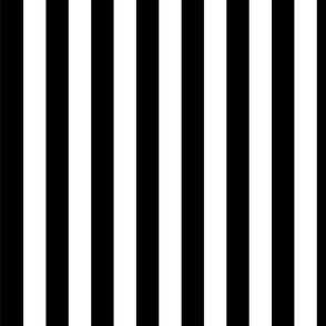 Medium black and white stripes - WALLPAPER