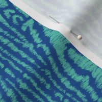 Moire Texture (Large) - Pantone Bermuda Green on Nautical Blue  (TBS101A)