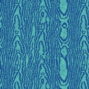 Moire Texture (Medium) - Pantone Bermuda Green on Nautical Blue  (TBS101A)