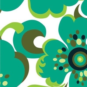 Floral Whimsy JUMBO - Green with Envy