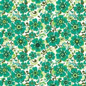Floral Whimsy MINI - Green with Envy