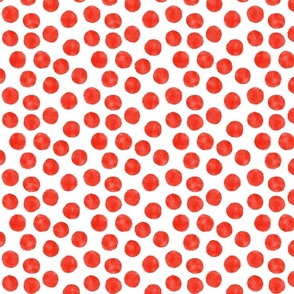 Watercolor Dots - Red (small)