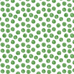Watercolor Dots - Green  (small)