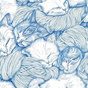 Yarn Cats in Pen 