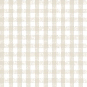 Beige with offwhite Gingham