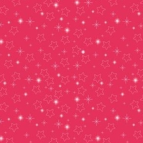 Stars and Starbursts on Pink and White