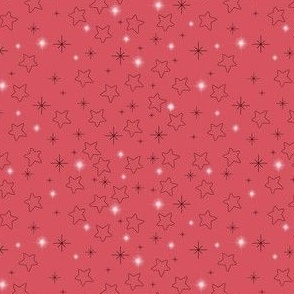 Stars and Starbursts on Peachy Pink