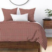 Coffee  Pastry Gingham Squares Red