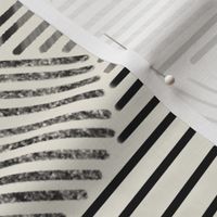 Textured Hash Lines // Black on Ivory